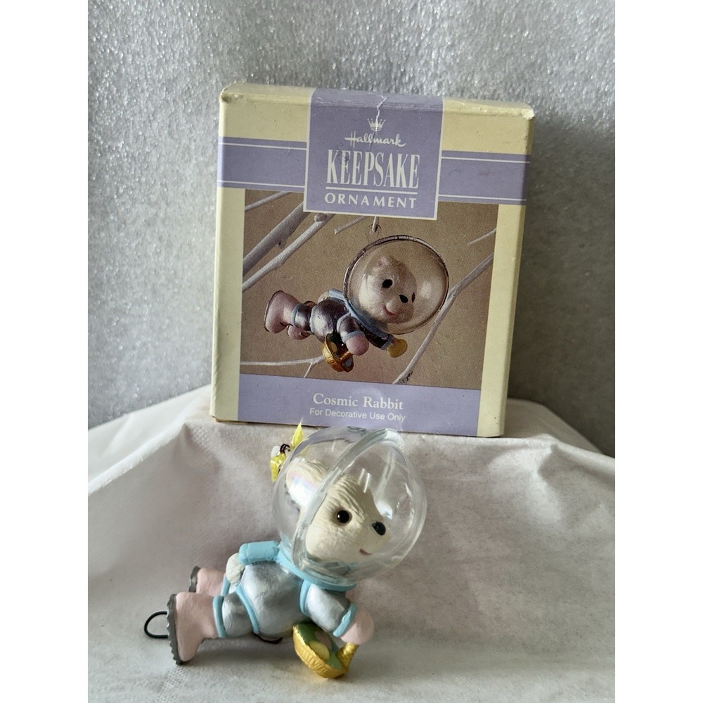 Hallmark Keepsake Cosmic Rabbit Ornament  1992 ~ Easter Collection ~our # T5001‎